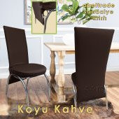 Kelebek Sandalye Kılıfı.En Boy Likralı Pratik Kumaş.6 LI - 11