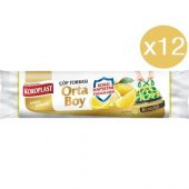 Koroplast Limon Büzgülü Orta Boy Çöp Torbası 15li x 12 Paket - 1