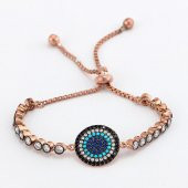 Kendenden Ayarlı Nazar Boncuğu Gümüş Bileklik thumbnail 1