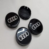 Jant Göbeği Audi 58/55 (55mm Yuva) 4lü Set SİYAH - 1