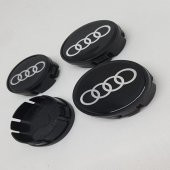 Jant Göbeği Audi 58/55 (55mm Yuva) 4lü Set SİYAH - 2