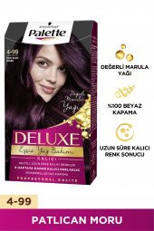 Palette Deluxe Saç Boyası 4-99 Patlıcan Moru - 1