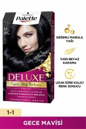 Palette Deluxe Saç Boyası 1-1 Gece Mavisi - 1