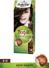 Palette Natural Doğal Renkler Saç Boyası 5-0 Açık Kahve - 1