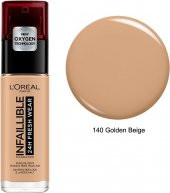 Loreal Parıs Infaıllıble 24h Fondöten 140 Beıge Dore - 1