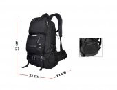 Local Lion Kamp Dağ Seyahat Sırt Çantası Siyah - 5