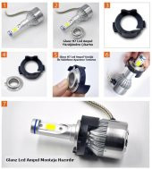 Glanz Kia Rio H7 Kısa Led Xenon Sabitleme Montaj Aparatı - 2