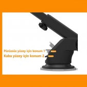 Araç Içi Telefon Tutucu Akrobat Tutacağı Ultra 360 Ayarlanabilir - 4
