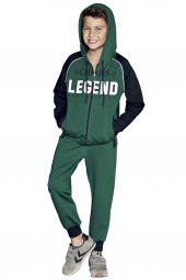 Güryıldız Erkek Çocuk Kapişonlu Uzun Kol Pijama Takımı 6602 - 1