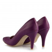 35-36-40 Numara Mor Stiletto Kadın Ayakkabısı - 2