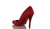 Kadın Stiletto Kırmızı Crocodil Ayakkabı - 3