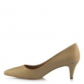Stiletto Ayakkabı Az Topuklu Ten Rengi - 3