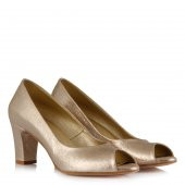 36-37-38-39 Numara Abiye Ayakkabı Dore Rengi thumbnail 1