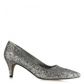 Stiletto Lame Cam Kırığı Az Topuklu - 4