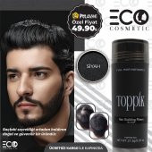 Toppik Siyah 27,5 Gr Saç Tozu Fiberi Topik Made İn Usa Amerikan Malı - 1