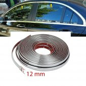 Krom Çıta Parlak Yapısmalı Serit Nikelajlı Çıta (Genişlik : 12mm) - 1