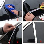 Krom Çıta Parlak Yapısmalı Serit Nikelajlı Çıta (Genişlik : 12mm) - 7