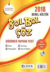Lider Yayınları Kpss Genel Kültür Çözümlü Yaprak Test 2018 Klp - 1