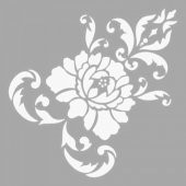 Anastasia Çiçek Motif Stencil Tasarımı 30 x 30 cm - 1