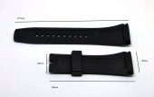 Renn Seiko Velatura Uyumlu Siyah Saat Kordonu - 2