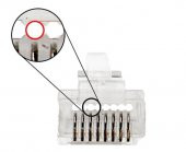 UC6-5101 YENİ NESİL RJ45 KABLO ÇIKIŞLI KONNEKTÖR HOLE3U 100 ADET - 2