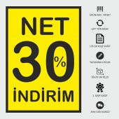 İndirim Reklam Promosyon Kampanya Market ve Mağaza Fiyat Afişi Görsel Sarı Kuşe Kağıt 50x70CM 12 ADET - 1