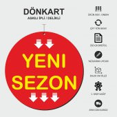 İndirim Reklam Promosyon Kampanya Market ve Mağaza Fiyat Afişi Görsel DÖNKART 30x30CM 10 ADET - 1