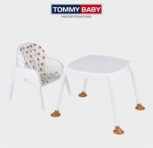 TommyBaby 2020 Ergocha Mama Sandalyesi,Pedli Çocuk Çalışma Masası - 5
