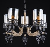 MISRA HALATLI 5'Lİ SİYAH AVİZE - 1