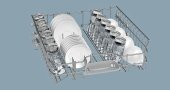 Siemens SN615X00DT iQ100 A+ 5 Programlı Bulaşık Makinesi - 4
