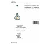Avonni Turkuaz Boyalı Modern Avize AV-1520-M2-BTK - 4