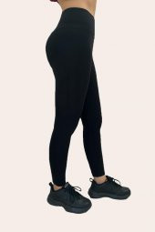 Felice Butik Kadın Siyah Yüksek Bel Toparlayıcı Tayt - 1