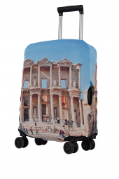 Sh 00014 Desenli Büyük Boy Valiz Kılıfı - 1
