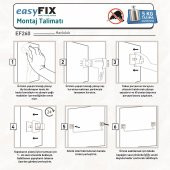 TEKNOTEL YAPIŞKANLI UZUN HAVLULUK KROM EF260 - 4