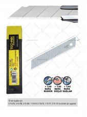 MAKET BIÇAĞI YEDEĞİ GENİŞ 18mm 1KUTU (100.FALÇATA UCU) - 1