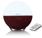 Lenco CRW-4BY Bluetoothlu Radyolu Işıklı ÇalarSaat Hoparlör Bordo - 3