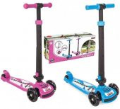 Pilsan Power Katlanabilir Scooter Mavi Renk Led Işıklı 3 Tekerlekli Yükseklik Ayarlı - 3