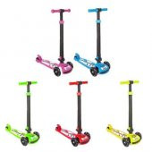 Pilsan Power Katlanabilir Scooter Mavi Renk Led Işıklı 3 Tekerlekli Yükseklik Ayarlı - 5