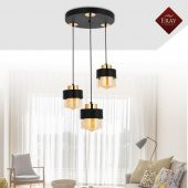 Eray Aydınlatma ERY 3729-17-03Y Efsane 3 lü Siyah Avize - 2