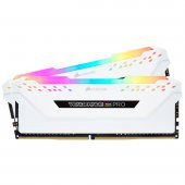 Corsair Vengeance RGB PRO 16GB(2x8GB) 3200Mhz DDR4 CMW16GX4M2C3200C16W Bellek Beyaz - 3