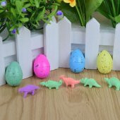 DİNAZOR YUMURTASI SUDA ÇATLAYAN VE BÜYÜYEN RENKLİ YAVRU HAYVANLAR 6 ADET ANİMAL EGG - 2
