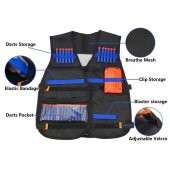 NERF ELİT STRİKE NERF YELEK DEPOLAMA TAKTİK YELEK + NERF BİLEKLİK - 2