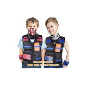 NERF YELEK VE 10 ADET NERF YUMUŞAK BAŞLI MERMİ TAKTİK CEPHANELİK - 8