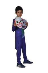 Joker Çocuk Kostümü - Unisex Çocuk Kostümü - Maskeli Joker Kostümü + Pvc Maske Hediyeli - 3