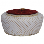 Sarı Simli Sultan Kadife Sarık - 1