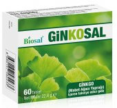 Ginkgo biloba mabet ağacı takviye edici gıda 60 tablet (Biosal Ginkosal) - 1