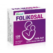 Folikosal Folik Asit 400 Mcg 120 Tablet B9 Folic Acid Vitamin İçeren Besin Takviye Edici Gıda ( Biosal Folikosal ) - 4