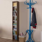 Adore Modern 8 Raflı İnce Kitaplık MBK-18-NB-1 Noce-Lake Beyaz - 3