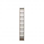 Adore Modern 8 Raflı İnce Kitaplık MBK-18-NB-1 Noce-Lake Beyaz - 4