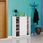 Adore Diamond 5 Raflı Sürgülü Ayakkabılık ADR-320-BY-1 Beyaz - 4